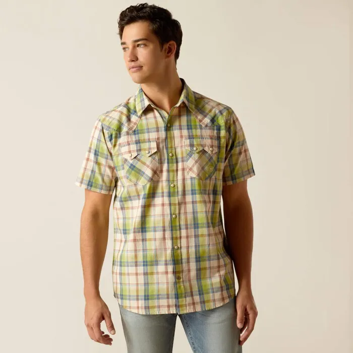 Hinston Retro Fit Shirt Sandshell Men Ariat Button Down Shirts