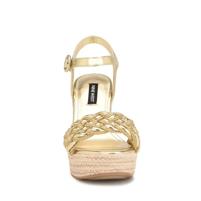 Hosana Espadrille Wedge Sandals Platino Women Nine West Sandals Hosana Espadrille Wedge Sandals Platino Women Nine West Sandals