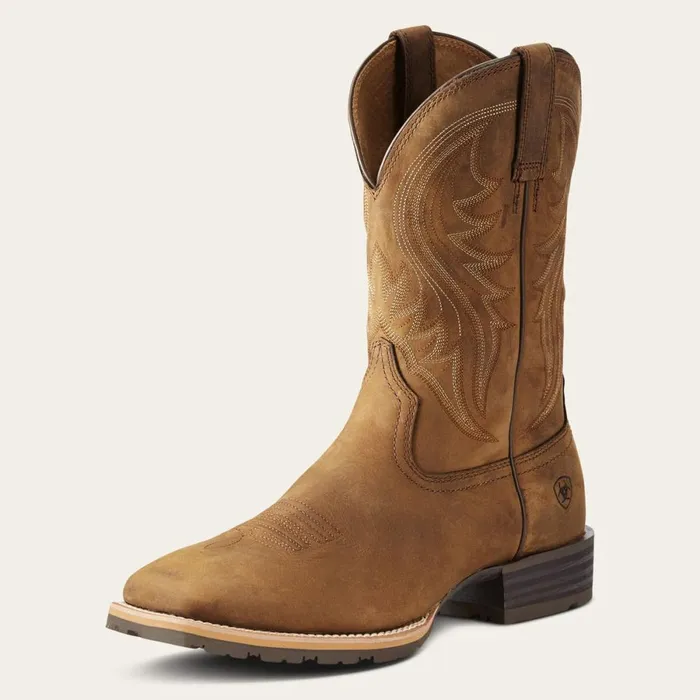 Hybrid Rancher Western Boot Distressed Brown Men Ariat Western Boots