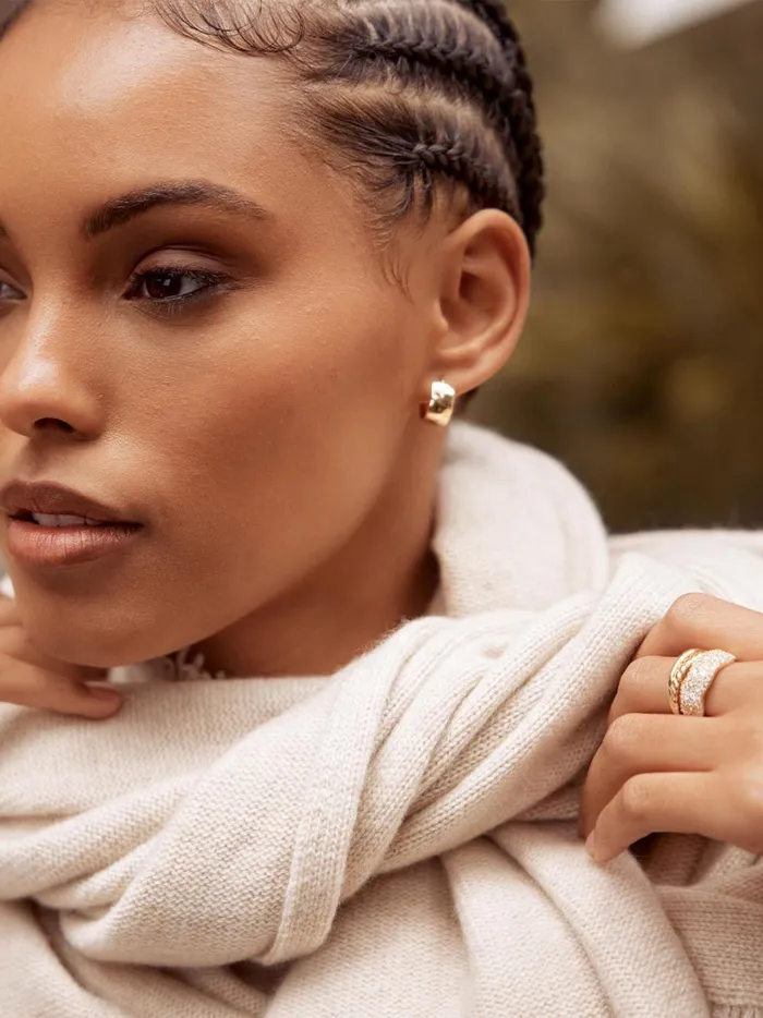 Icons Yellow Gold Mini Hoop Earrings Yellow Gold Women Brochu Walker Fine Jewelry