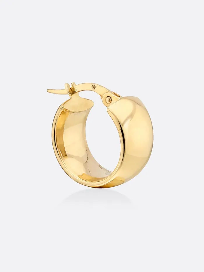 Icons Yellow Gold Mini Hoop Earrings Yellow Gold Women Brochu Walker Fine Jewelry