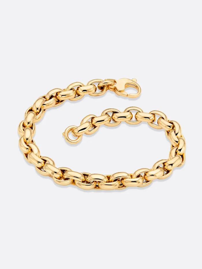 Icons Yellow Gold Rolo Link Bracelet Yellow Gold Women Brochu Walker Fine Jewelry
