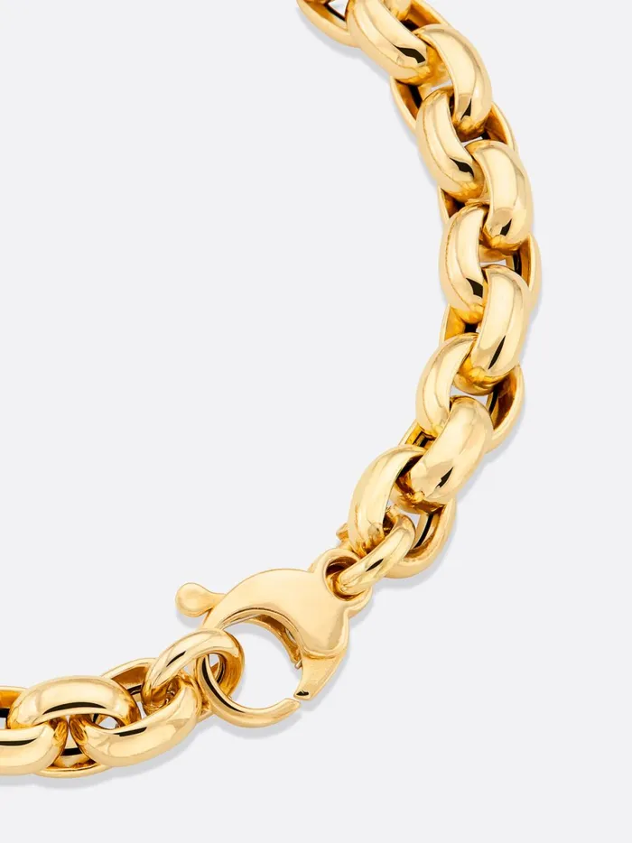 Icons Yellow Gold Rolo Link Bracelet Yellow Gold Women Brochu Walker Fine Jewelry