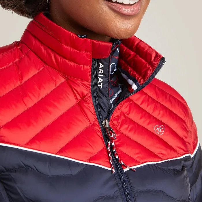 Ideal 30 Down Jacket Team Colorblock Women Ariat Jackets and Vests Ideal 30 Down Jacket Team Colorblock Women Ariat Jackets and Vests