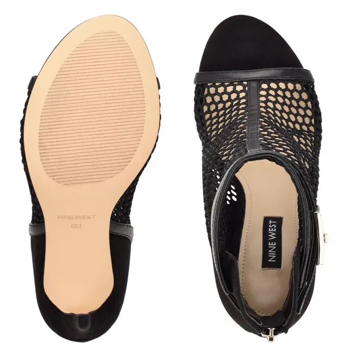 Ididit Mesh Peep Toe Booties Black Women Nine West Boots and Booties Ididit Mesh Peep Toe Booties Black Women Nine West Boots and Booties