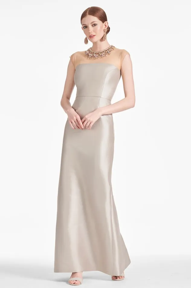 Irina Gown 8211 Frosty Pewter Women Sachin and Babi Formal