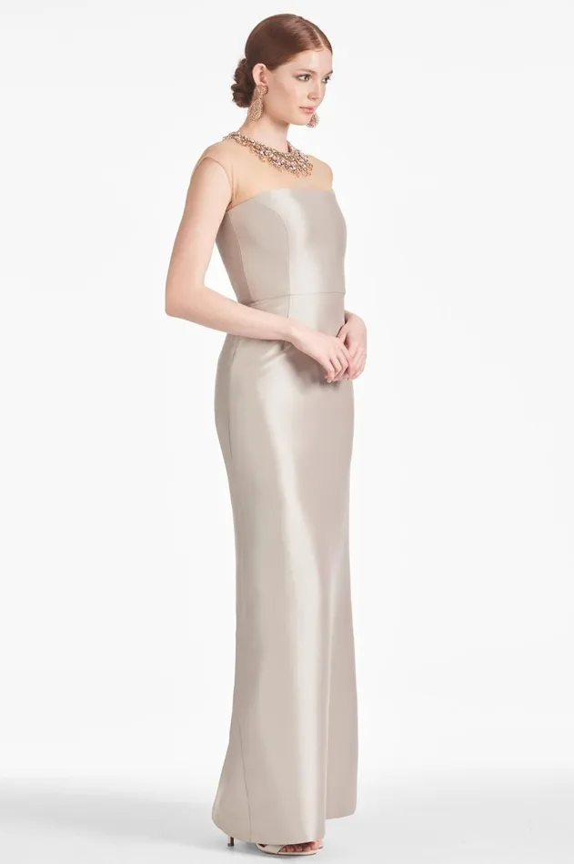 Irina Gown 8211 Frosty Pewter Women Sachin and Babi Formal