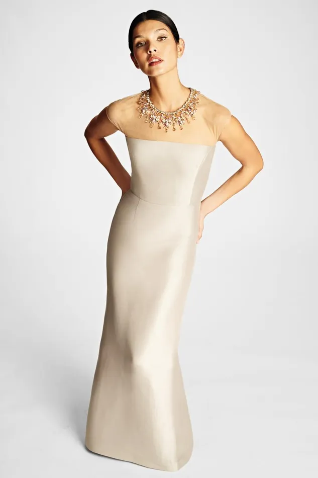 Irina Gown 8211 Frosty Pewter Women Sachin and Babi Formal