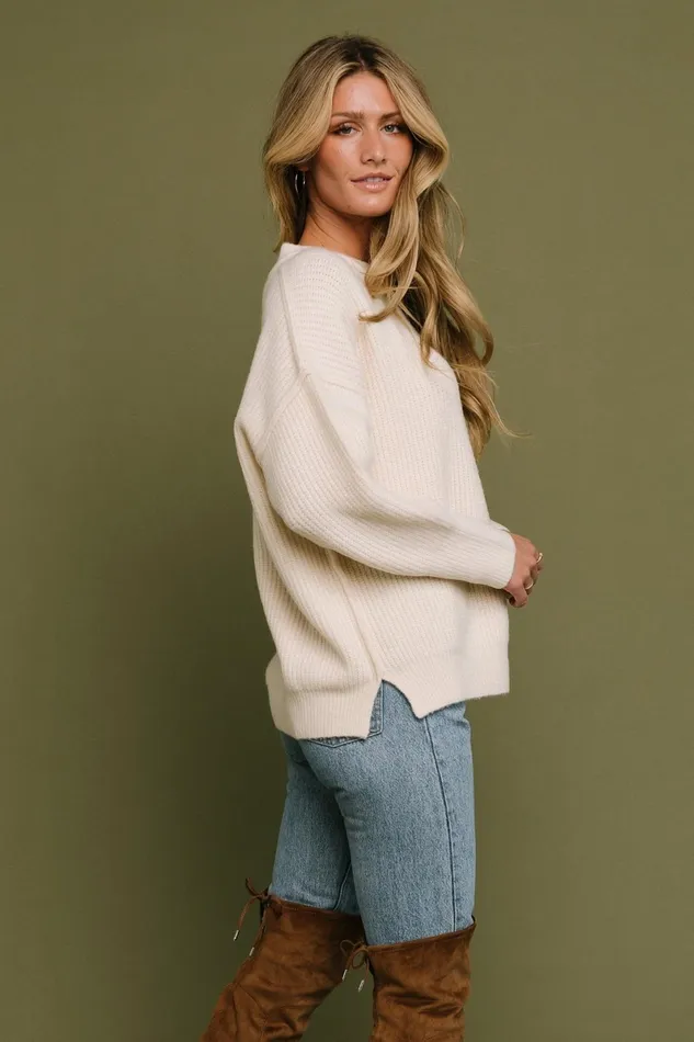 Jacey Knit Sweater Ivory Women Baltic Born Sweaters Jacey Knit Sweater Ivory Women Baltic Born Sweaters