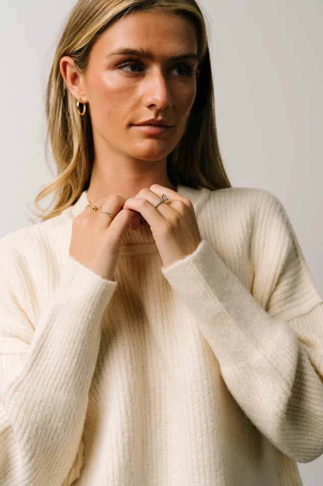 Jacey Knit Sweater Ivory Women Baltic Born Sweaters Jacey Knit Sweater Ivory Women Baltic Born Sweaters