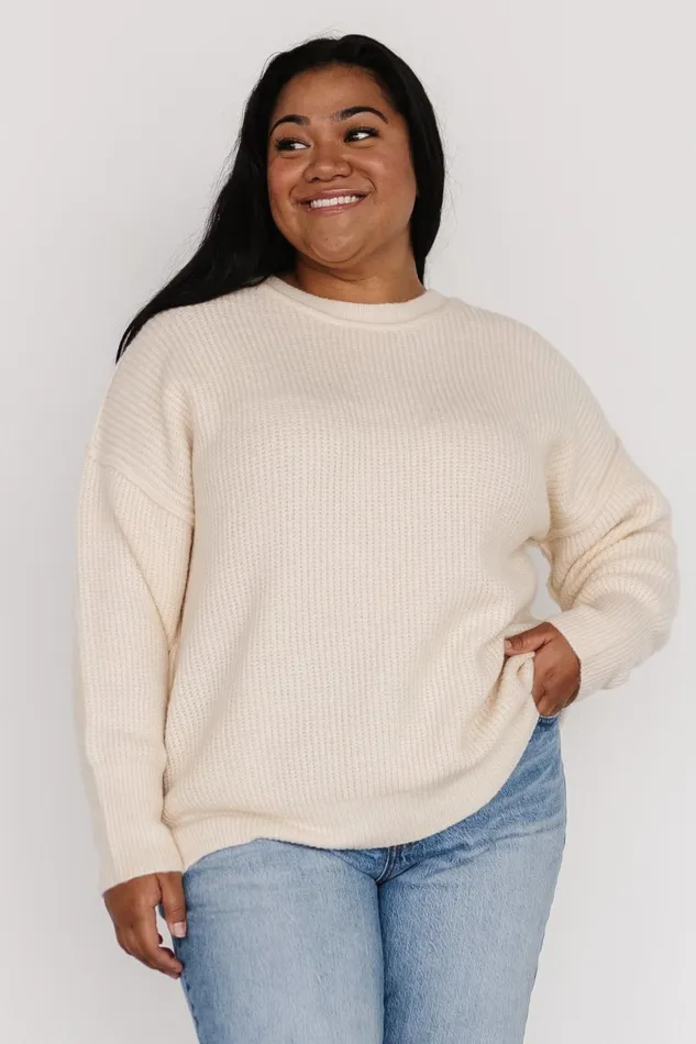 Jacey Knit Sweater Ivory Women Baltic Born Sweaters Jacey Knit Sweater Ivory Women Baltic Born Sweaters