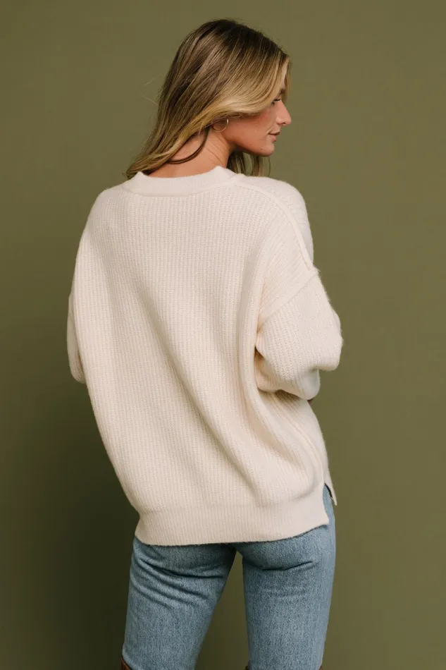 Jacey Knit Sweater Ivory Women Baltic Born Sweaters Jacey Knit Sweater Ivory Women Baltic Born Sweaters