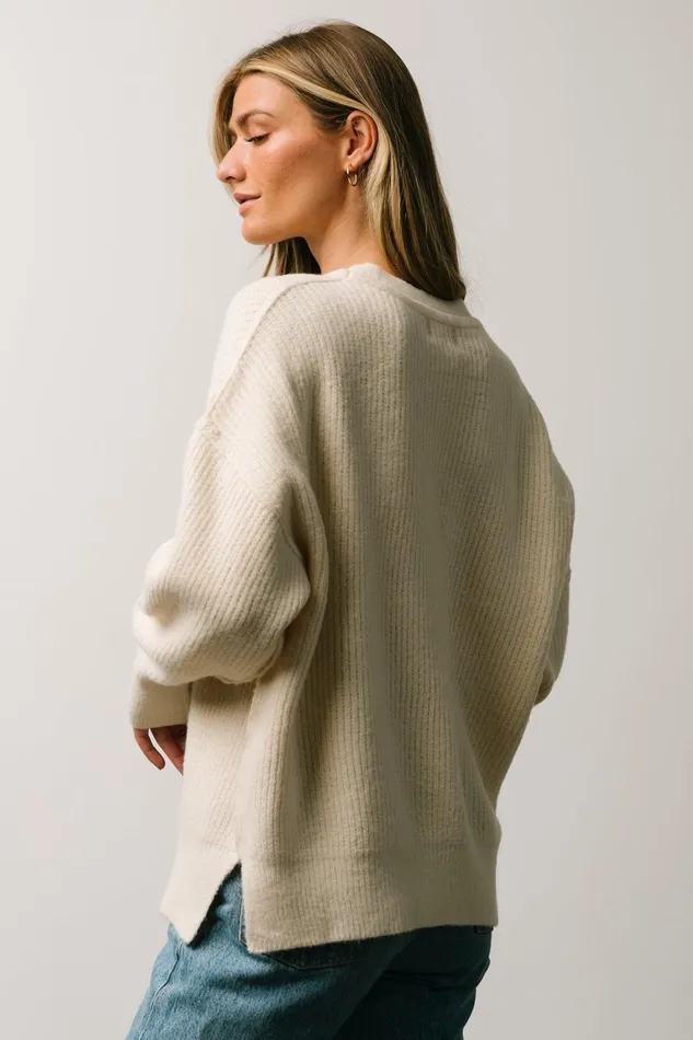Jacey Knit Sweater Ivory Women Baltic Born Sweaters Jacey Knit Sweater Ivory Women Baltic Born Sweaters