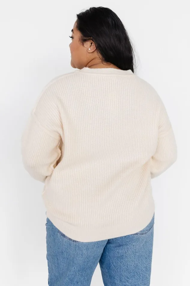 Jacey Knit Sweater Ivory Women Baltic Born Sweaters Jacey Knit Sweater Ivory Women Baltic Born Sweaters
