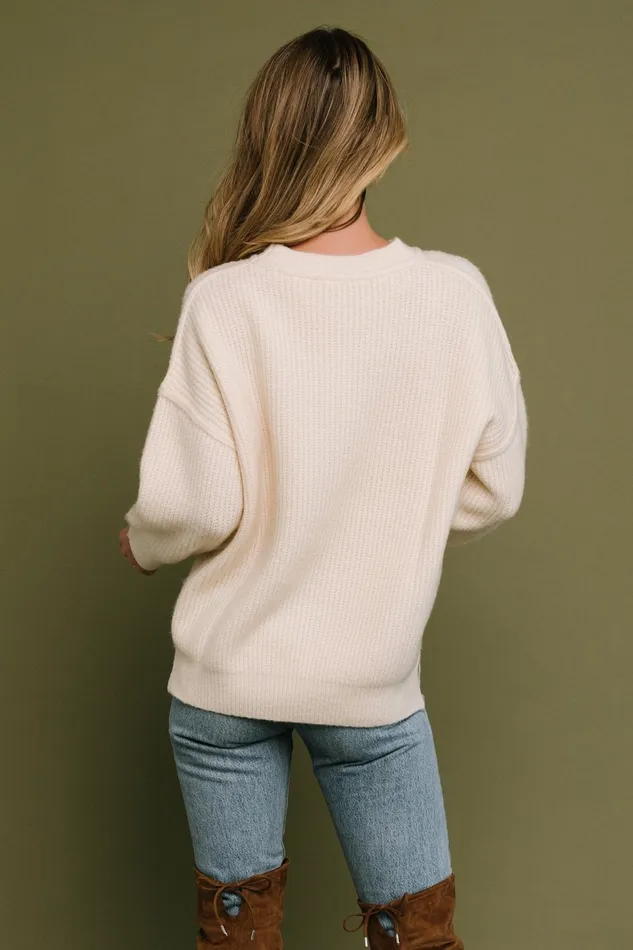 Jacey Knit Sweater Ivory Women Baltic Born Sweaters Jacey Knit Sweater Ivory Women Baltic Born Sweaters