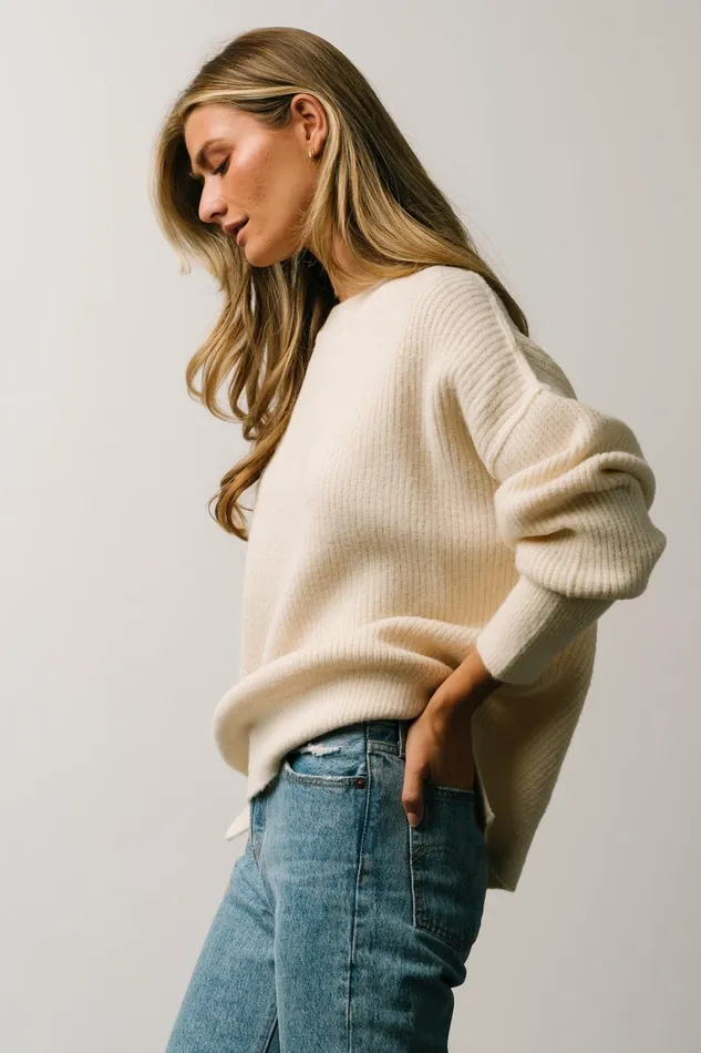 Jacey Knit Sweater Ivory Women Baltic Born Sweaters Jacey Knit Sweater Ivory Women Baltic Born Sweaters