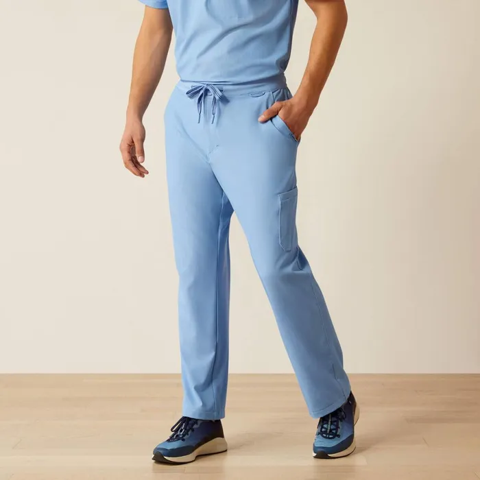 Jacobi Utility Stretch Scrub Pant Light Blue Heather Men Ariat Scrubs