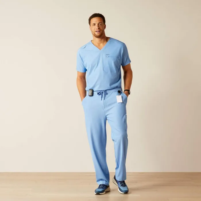 Jacobi Utility Stretch Scrub Pant Light Blue Heather Men Ariat Scrubs Jacobi Utility Stretch Scrub Pant Light Blue Heather Men Ariat Scrubs