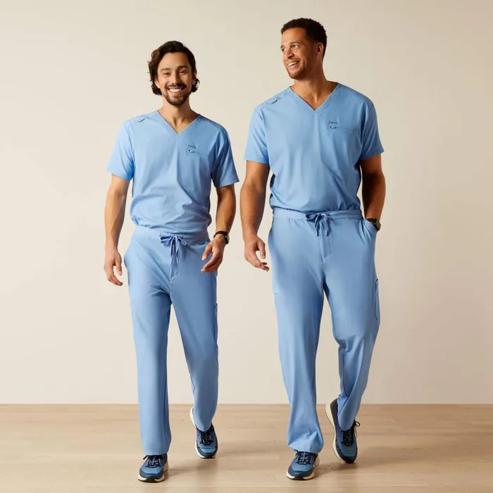 Jacobi Utility Stretch Scrub Pant Light Blue Heather Men Ariat Scrubs Jacobi Utility Stretch Scrub Pant Light Blue Heather Men Ariat Scrubs
