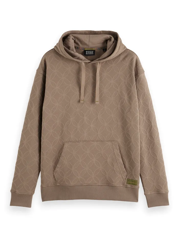 Jacquard Terry Hoodie Cappuchino Men Scotch and Soda Sweatshirts and Hoodies Jacquard Terry Hoodie Cappuchino Men Scotch and Soda Sweatshirts and Hoodies