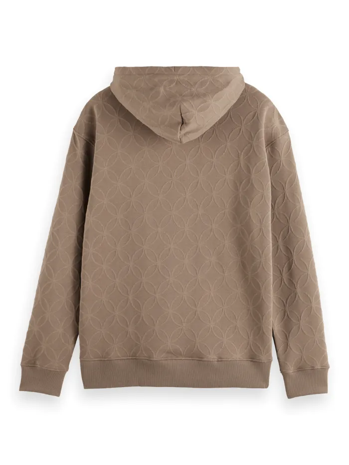 Jacquard Terry Hoodie Cappuchino Men Scotch and Soda Sweatshirts and Hoodies Jacquard Terry Hoodie Cappuchino Men Scotch and Soda Sweatshirts and Hoodies
