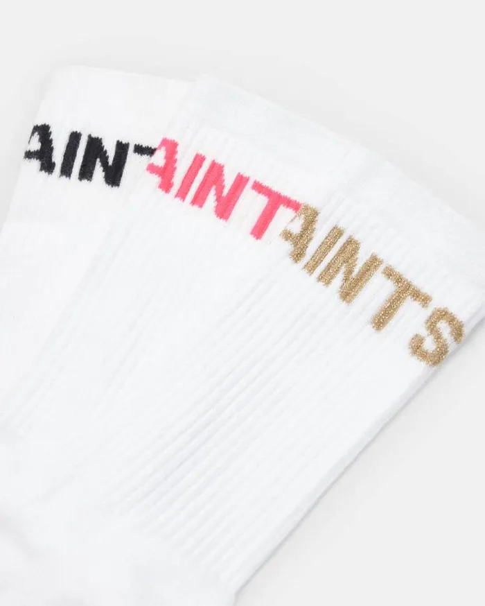 Jae Logo Socks 3 Pack White Multi Women AllSaints Accessories