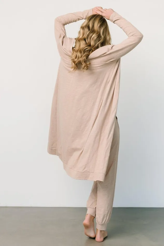Janae Jumpsuit Cardigan Set Oatmeal Women Baltic Born Cardigans