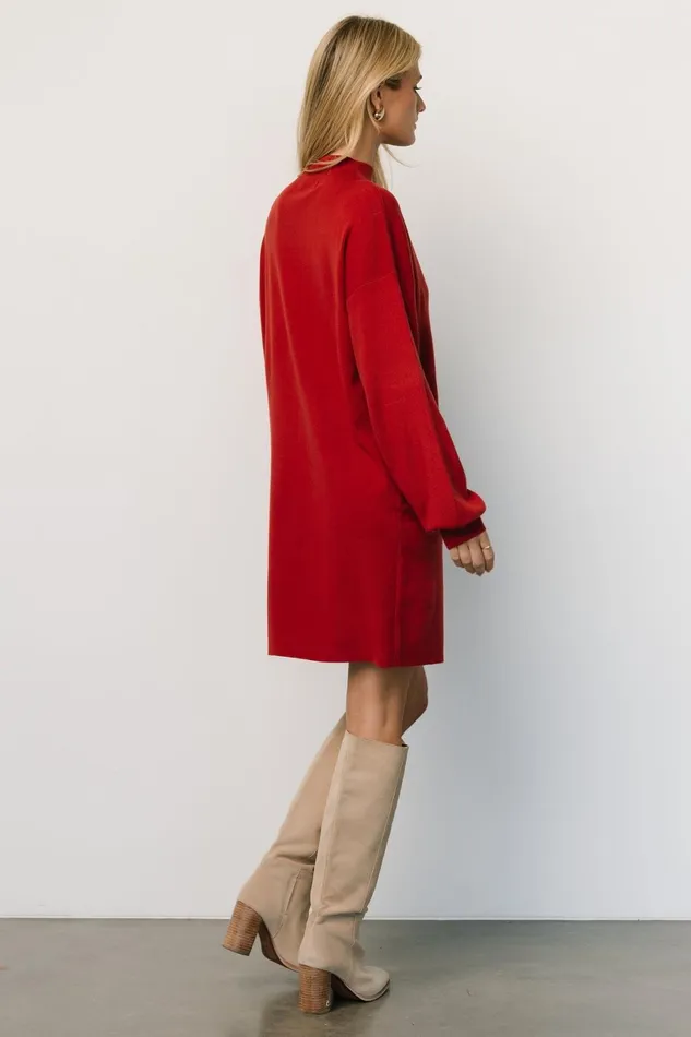 Jennings Sweater Dress Red Women Baltic Born Sweaters Jennings Sweater Dress Red Women Baltic Born Sweaters