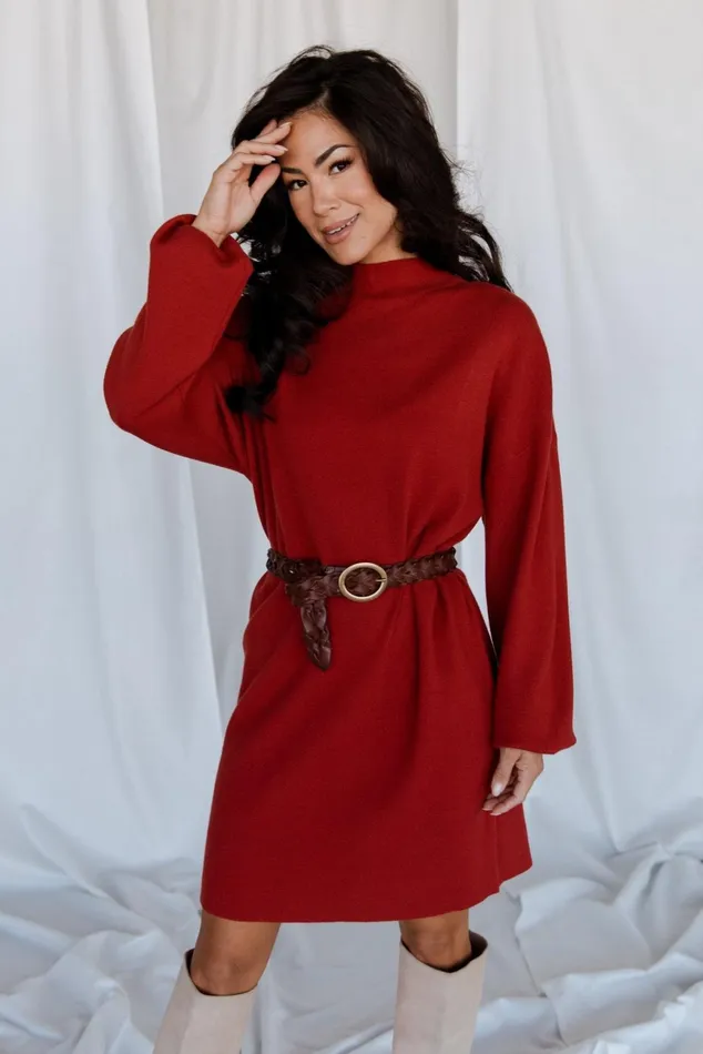 Jennings Sweater Dress Red Women Baltic Born Sweaters Jennings Sweater Dress Red Women Baltic Born Sweaters
