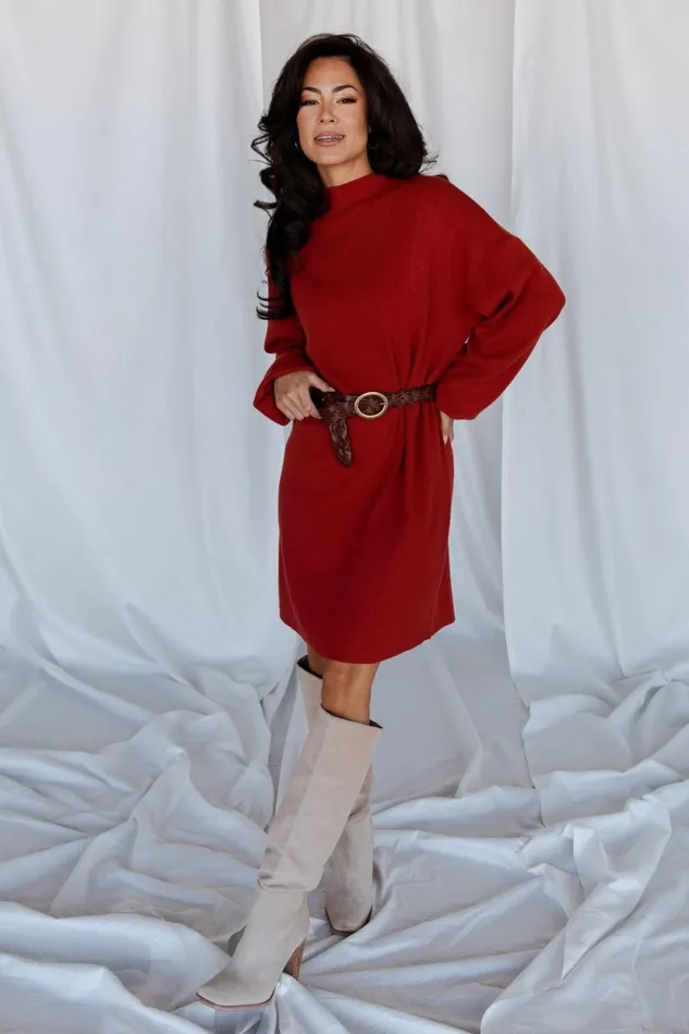 Jennings Sweater Dress Red Women Baltic Born Sweaters Jennings Sweater Dress Red Women Baltic Born Sweaters