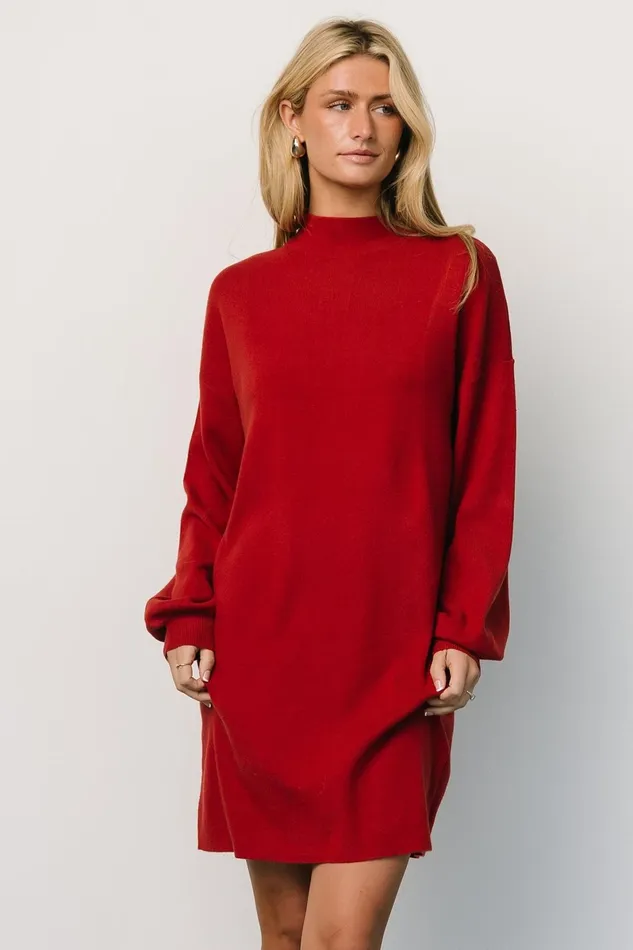 Jennings Sweater Dress Red Women Baltic Born Sweaters Jennings Sweater Dress Red Women Baltic Born Sweaters
