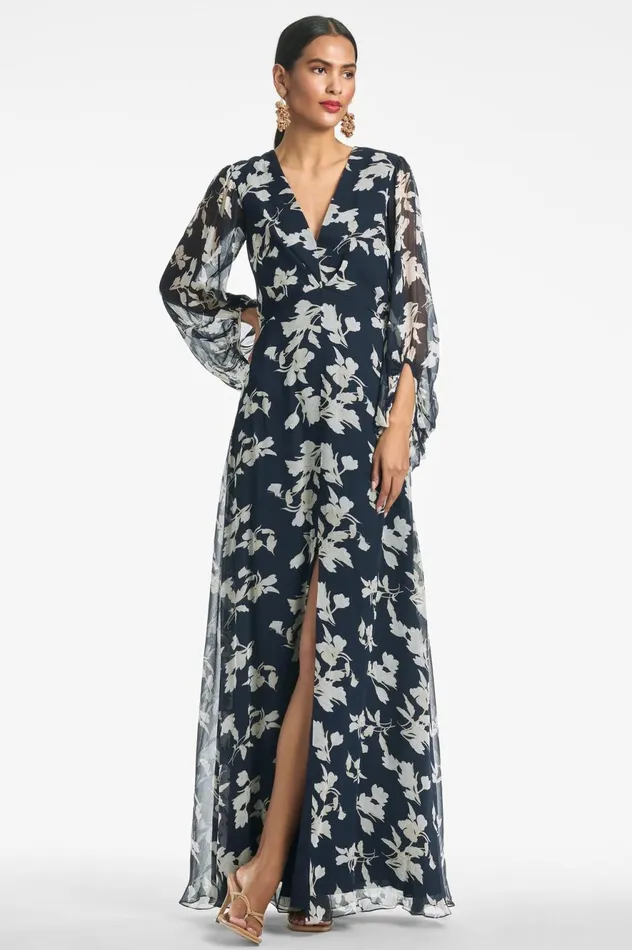 Jenny Gown 8211 Navy Venetia Petal Women Sachin and Babi Covered