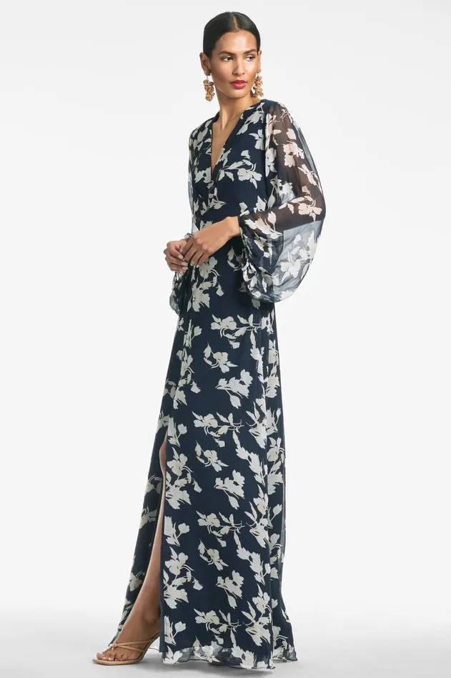 Jenny Gown 8211 Navy Venetia Petal Women Sachin and Babi Covered