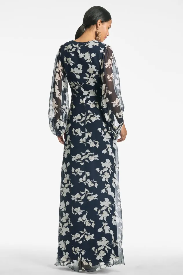 Jenny Gown 8211 Navy Venetia Petal Women Sachin and Babi Covered