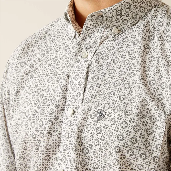 Jimmy Fitted Shirt Grey Men Ariat Button Down Shirts Jimmy Fitted Shirt Grey Men Ariat Button Down Shirts