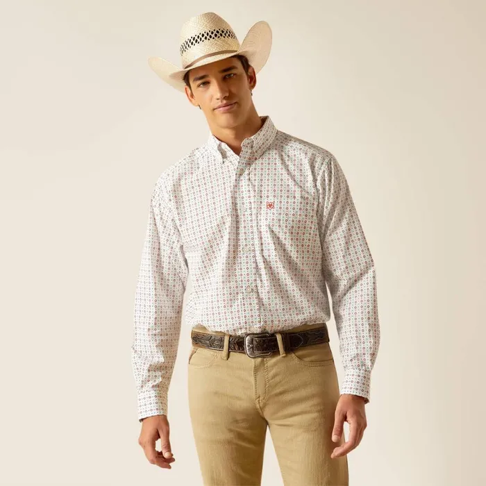 Kade Classic Fit Shirt White Men Ariat Button Down Shirts