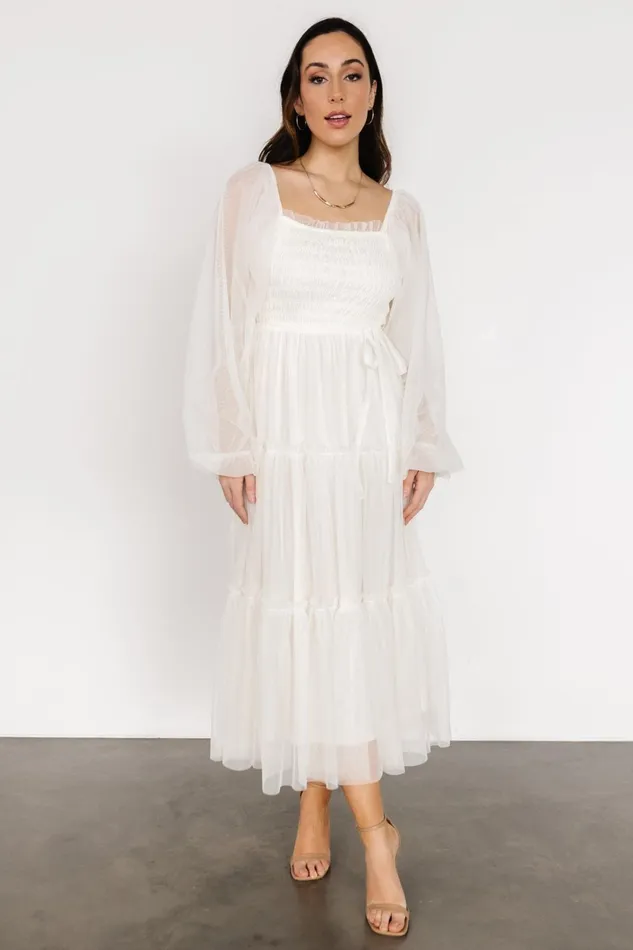 Katrina Tulle Maxi Dress Cream Women Baltic Born Bridal