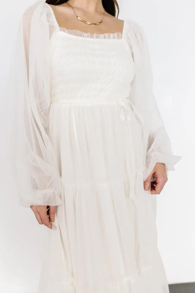 Katrina Tulle Maxi Dress Cream Women Baltic Born Bridal Katrina Tulle Maxi Dress Cream Women Baltic Born Bridal