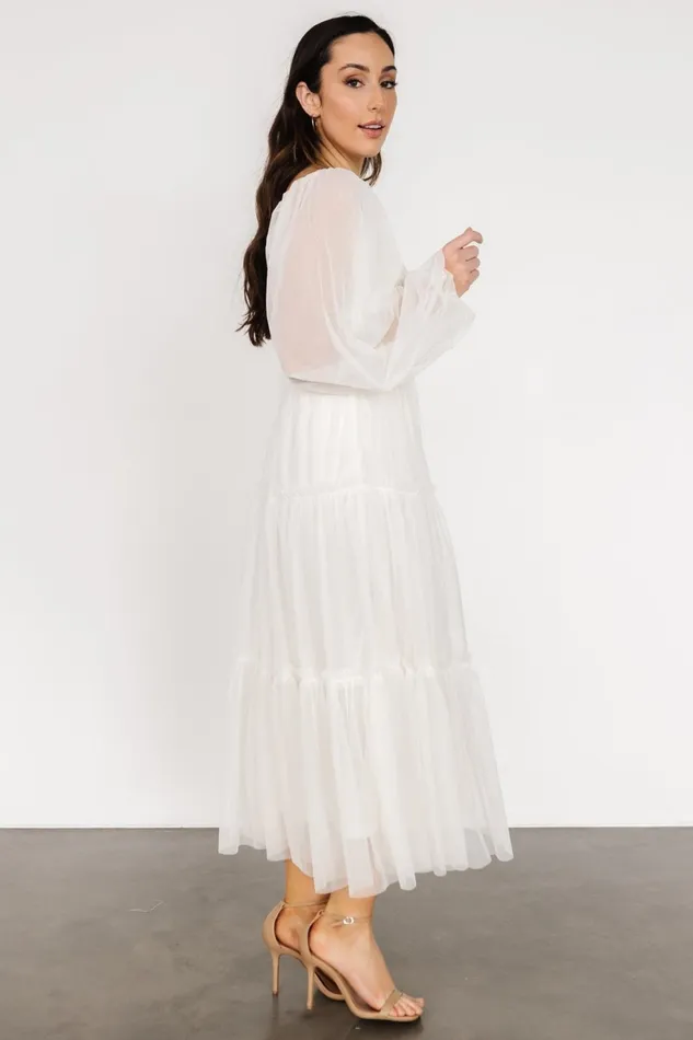 Katrina Tulle Maxi Dress Cream Women Baltic Born Bridal Katrina Tulle Maxi Dress Cream Women Baltic Born Bridal
