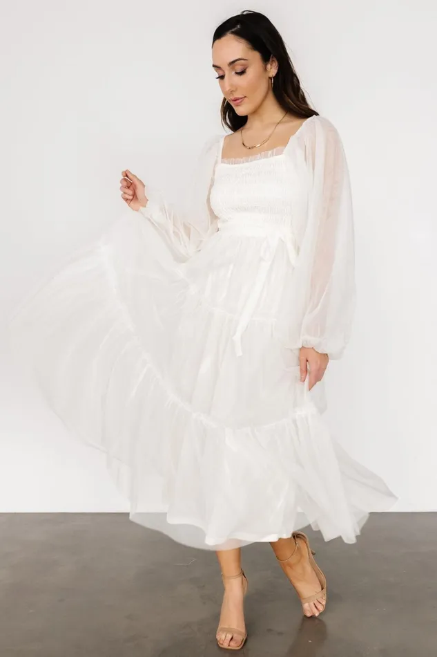 Katrina Tulle Maxi Dress Cream Women Baltic Born Bridal Katrina Tulle Maxi Dress Cream Women Baltic Born Bridal