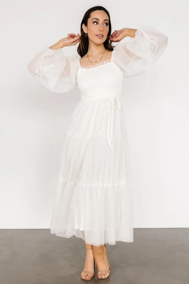 Katrina Tulle Maxi Dress Cream Women Baltic Born Bridal Katrina Tulle Maxi Dress Cream Women Baltic Born Bridal