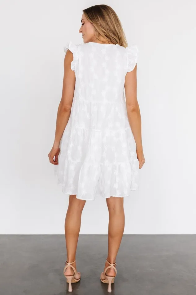 Kayla Button Up Short Dress Off White Women Baltic Born Bridal Kayla Button Up Short Dress Off White Women Baltic Born Bridal