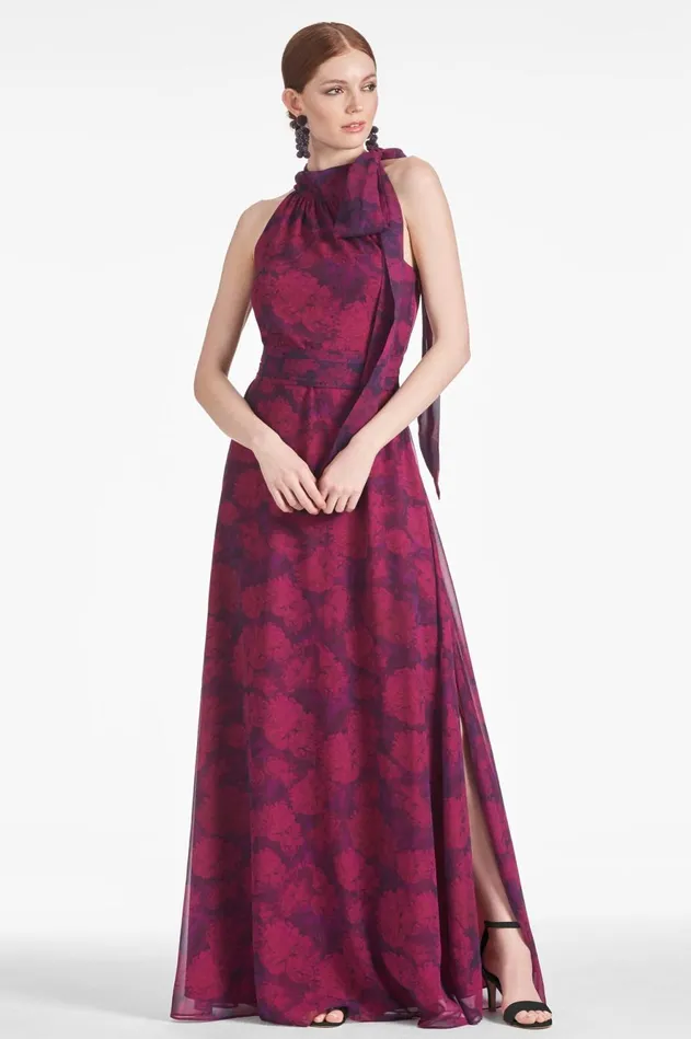 Kayla Gown 8211 Magenta Bloom Women Sachin and Babi Boho