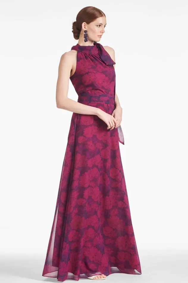 Kayla Gown 8211 Magenta Bloom Women Sachin and Babi Boho