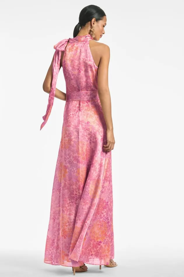 Kayla Gown 8211 Pastel Sunset Hydrangea Women Sachin and Babi Boho