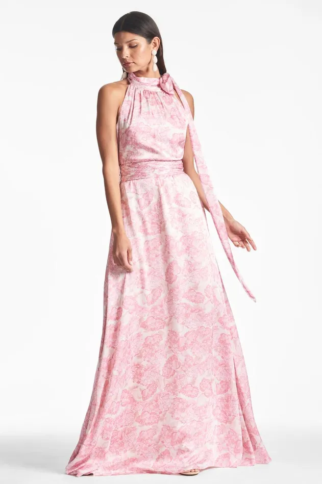 Kayla Gown 8211 Rouge Damask Rose Women Sachin and Babi Boho