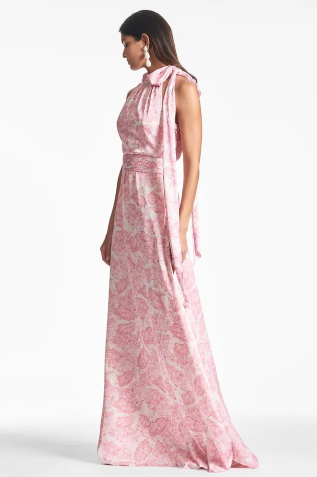 Kayla Gown 8211 Rouge Damask Rose Women Sachin and Babi Boho