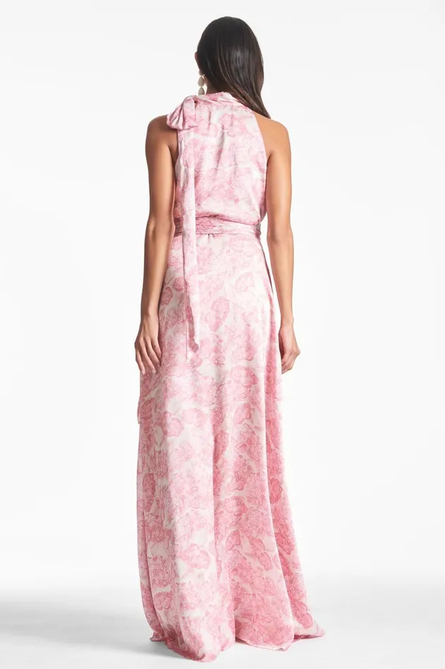 Kayla Gown 8211 Rouge Damask Rose Women Sachin and Babi Boho