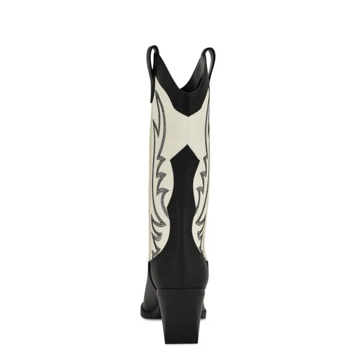 Keeks Western Boot Whiteblack Women Nine West Boots and Booties Keeks Western Boot Whiteblack Women Nine West Boots and Booties