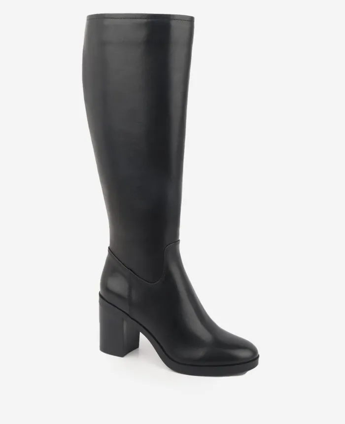 Kenneth Cole Boots and Booties Women Veronica Tall Knee Boot Black Leather Kenneth Cole Boots and Booties Women Veronica Tall Knee Boot Black Leather
